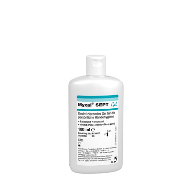 Händedesinfektionsmittel Myxal sept Gel 100ml Flasche