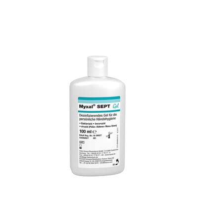 Händedesinfektionsmittel Myxal sept Gel 100ml Flasche