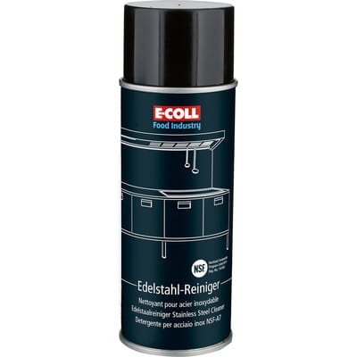 E-COLL Edelstahlreiniger NSF-A7 400ml Sprühdose 12 Stk
