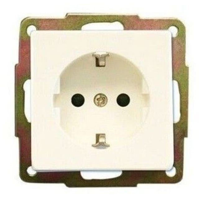 Grundstecker 2P mit tt versenkter weißer GSC