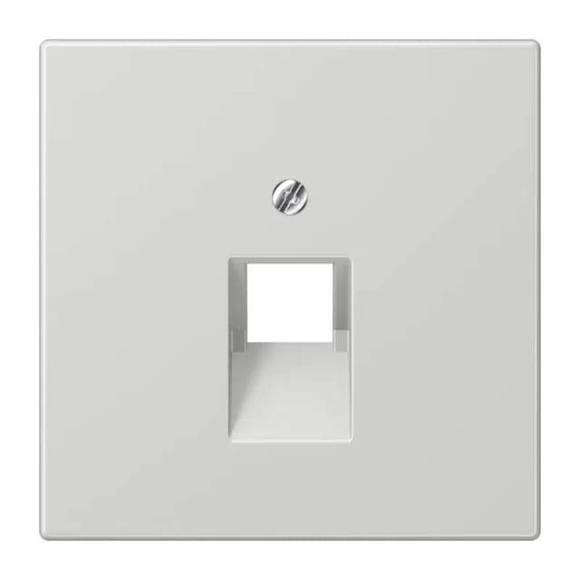 Jung Abdeckung für IAE/UAE-Anschlussdosen 1 x 8-polig, Thermoplast, Serie LS, lichtgrau LS969-1UALG