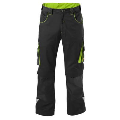 Fortis Bundhose Herren PERFORMANCE 24 Gr. 64 schwarz/limegrün