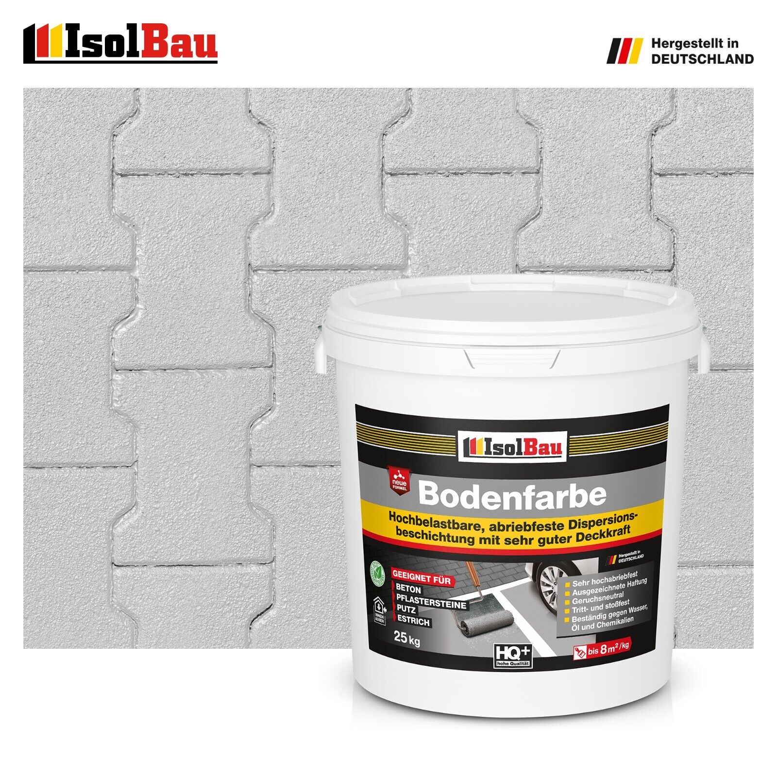 Bodenfarbe Betonfarbe Steingrau 25 Kg Bodenbeschichtung Fußbodenfarbe Ral Farbe