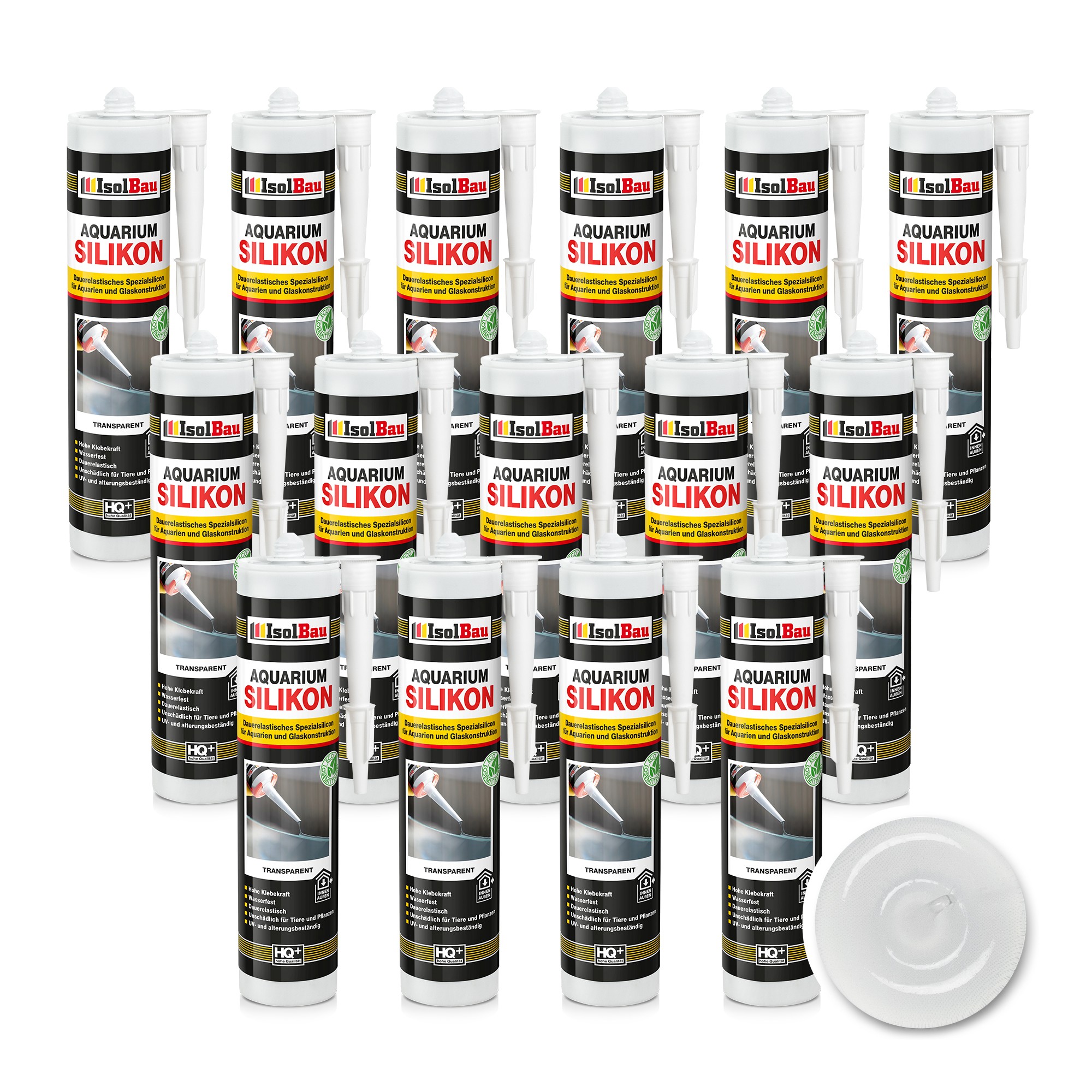 Aquarium Silikon Transparent 15 X 300ml Glassilikon Aquarium Kleber Glass
