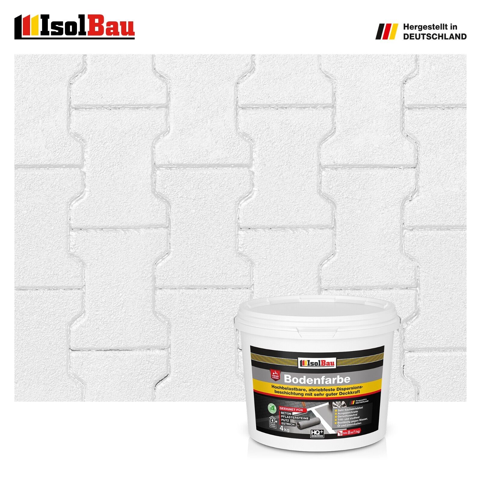 Bodenfarbe Betonfarbe Weiss 4 Kg Bodenbeschichtung Fußbodenfarbe Ral Farbe