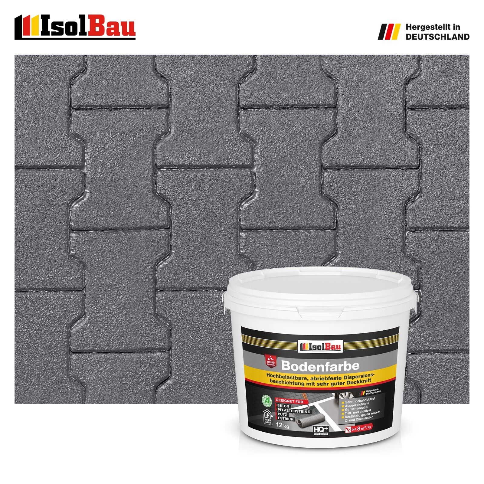 Bodenfarbe Betonfarbe Anthrazit 12 Kg Bodenbeschichtung Fußbodenfarbe Ral Farbe