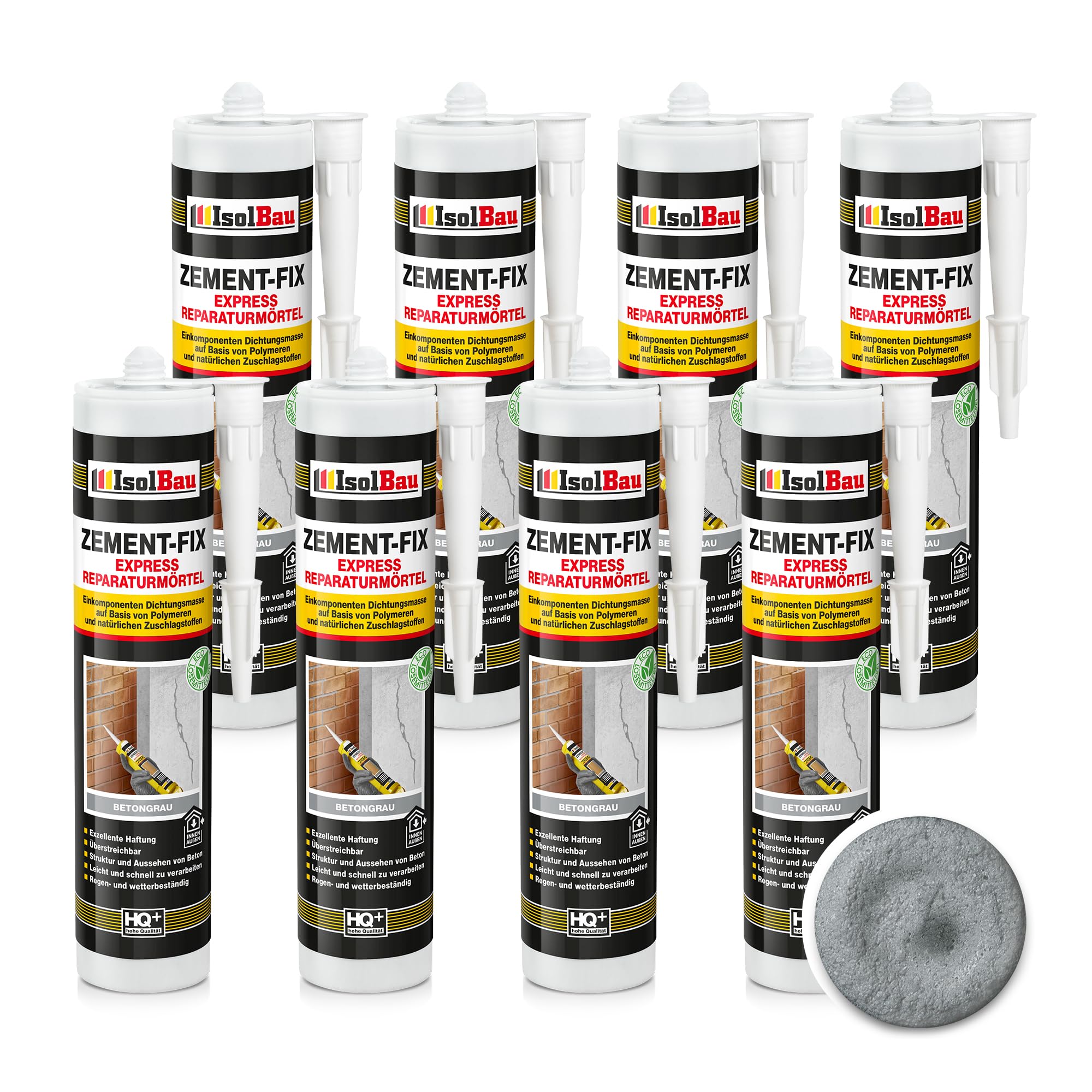 Reparaturmörtel Zement-fix 8 X 300 Ml Zementgrau Fugenmörtel Express Cement