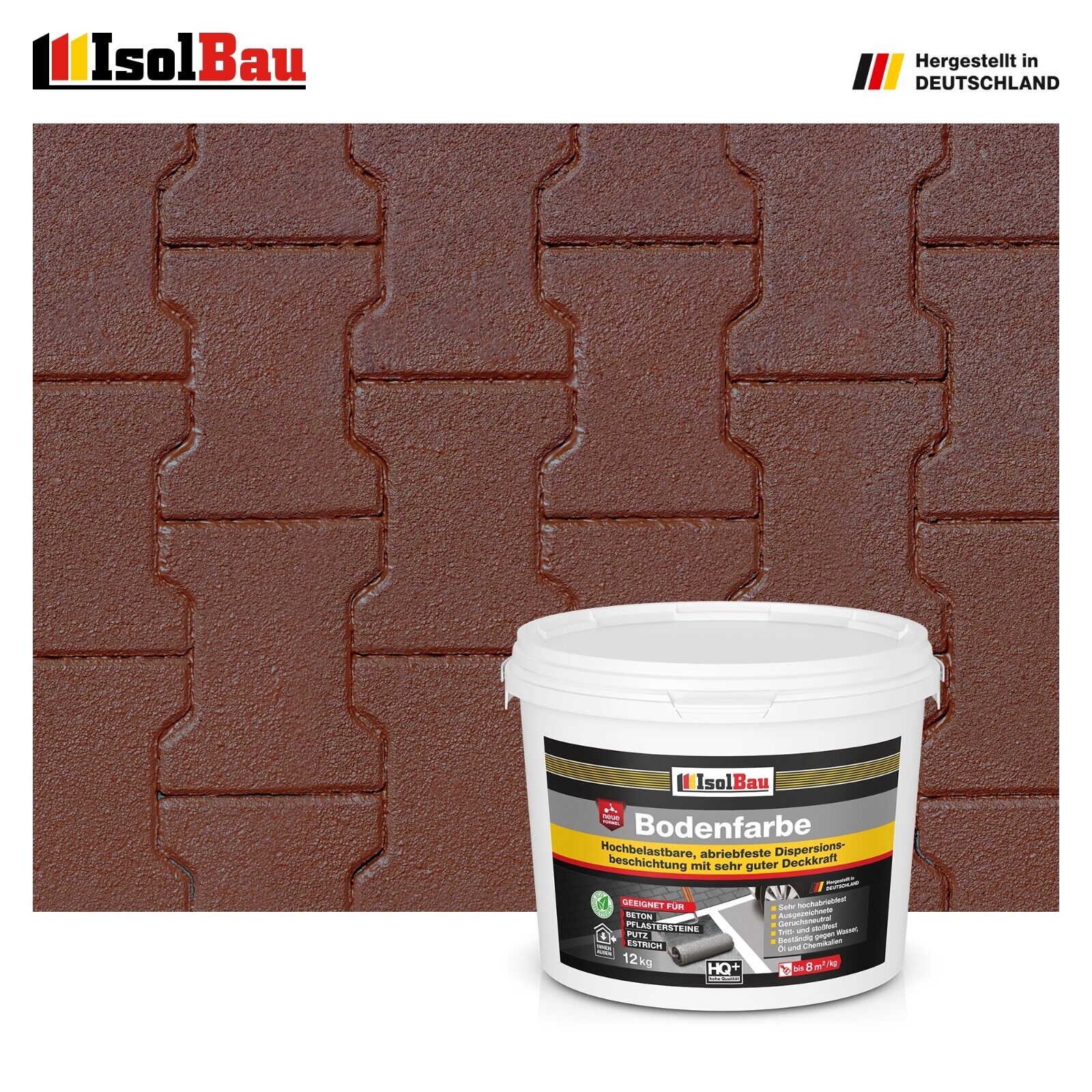 Bodenfarbe Betonfarbe Braun 12 Kg Bodenbeschichtung Fußbodenfarbe Ral Farbe