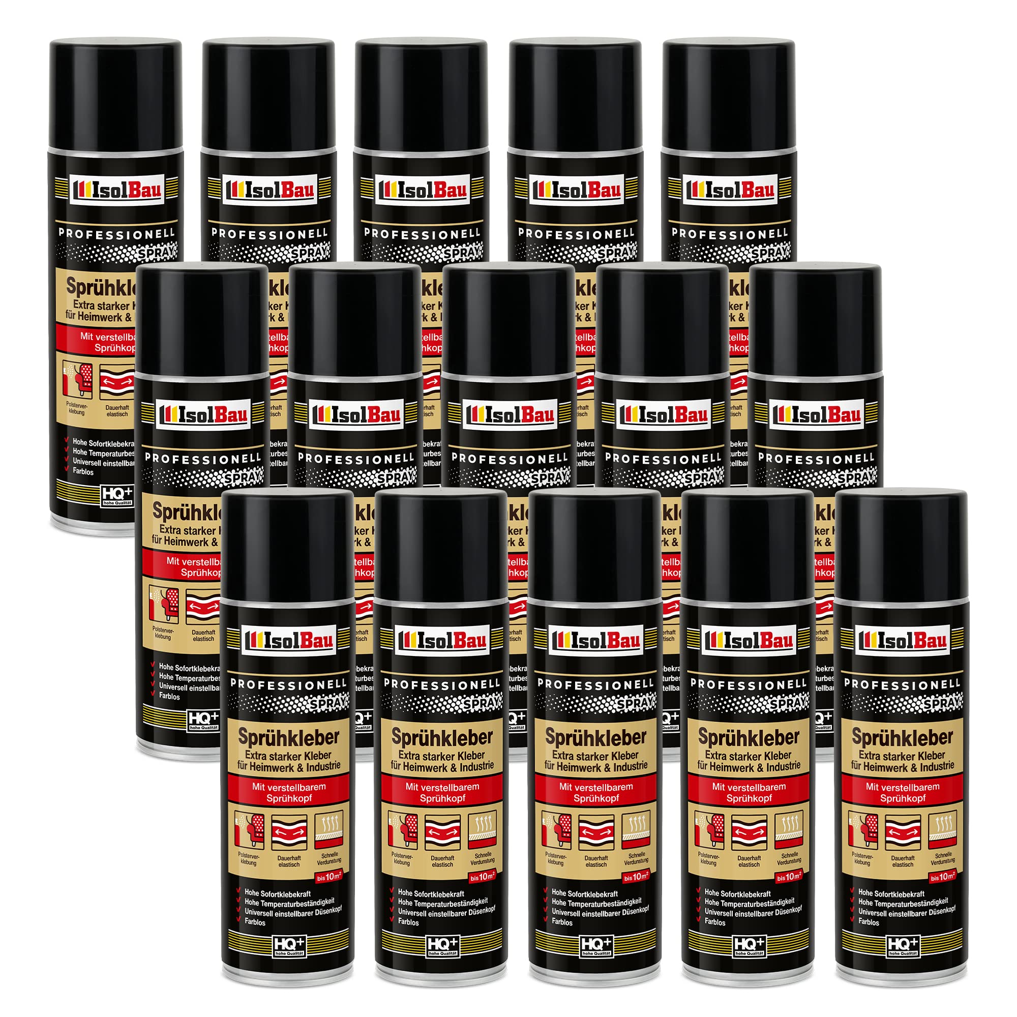 Sprühkleber 15 X 500ml Kontaktkleber Industriekleber Extra Stark Bastelkleber