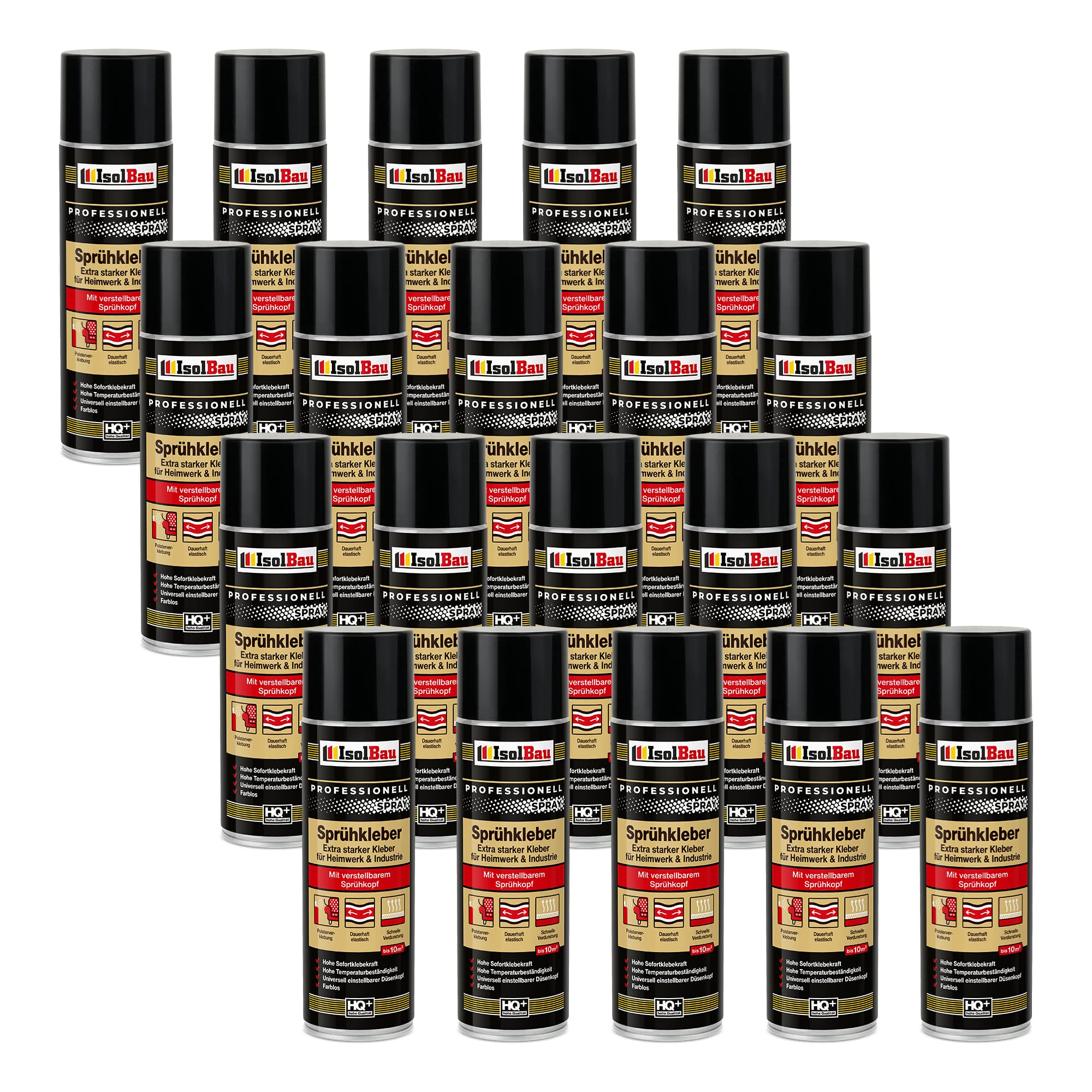 Sprühkleber 20 X 500ml Kontaktkleber Industriekleber Extra Stark Bastelkleber