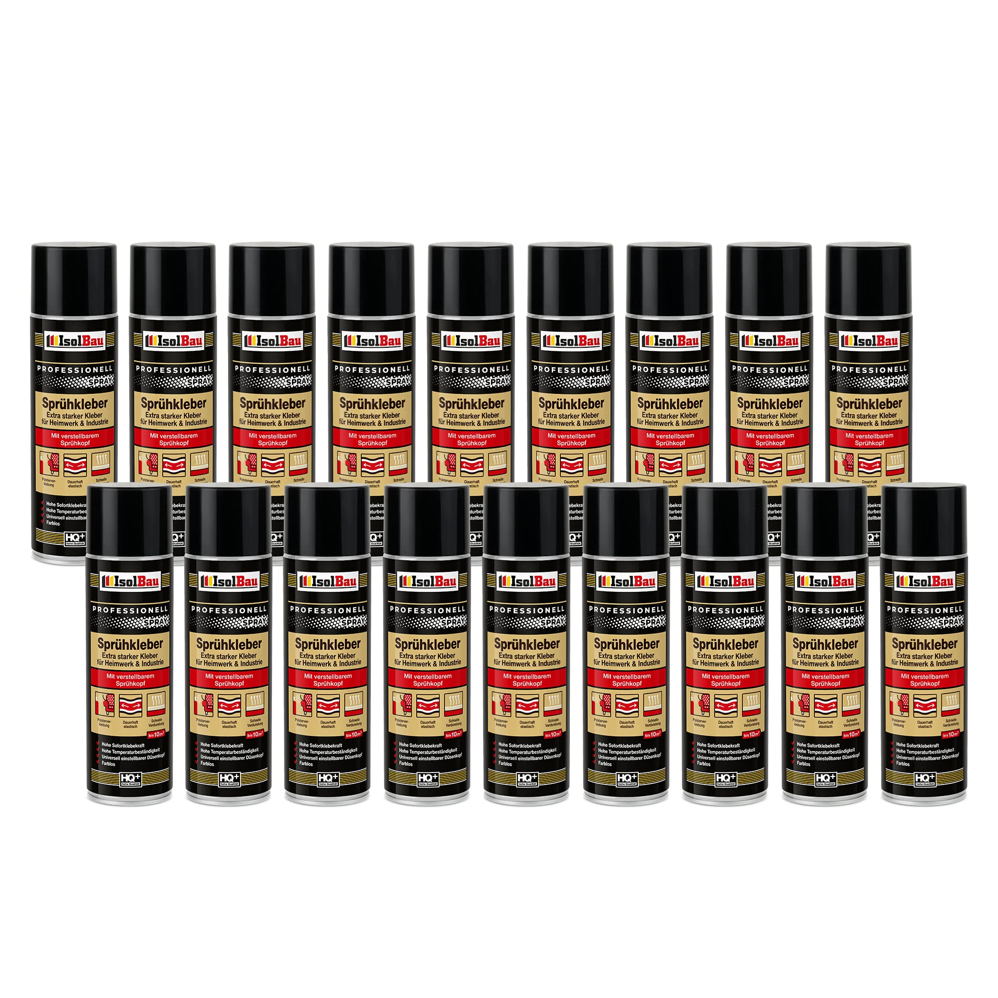 Sprühkleber 18 X 500ml Kontaktkleber Industriekleber Extra Stark Bastelkleber