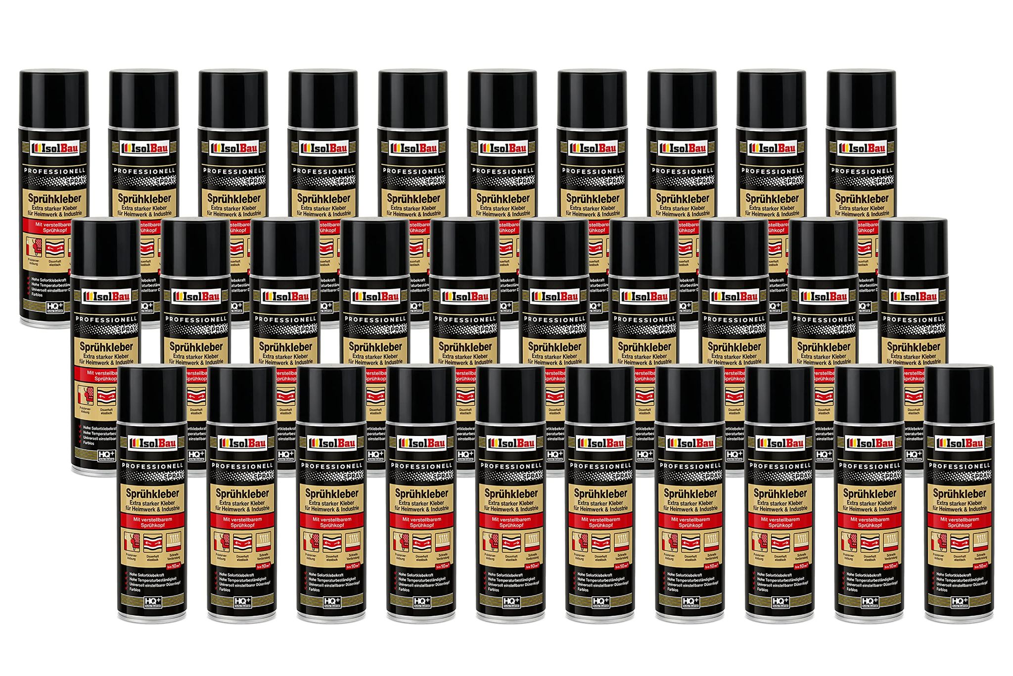 Sprühkleber 30 X 500ml Kontaktkleber Industriekleber Extra Stark Bastelkleber