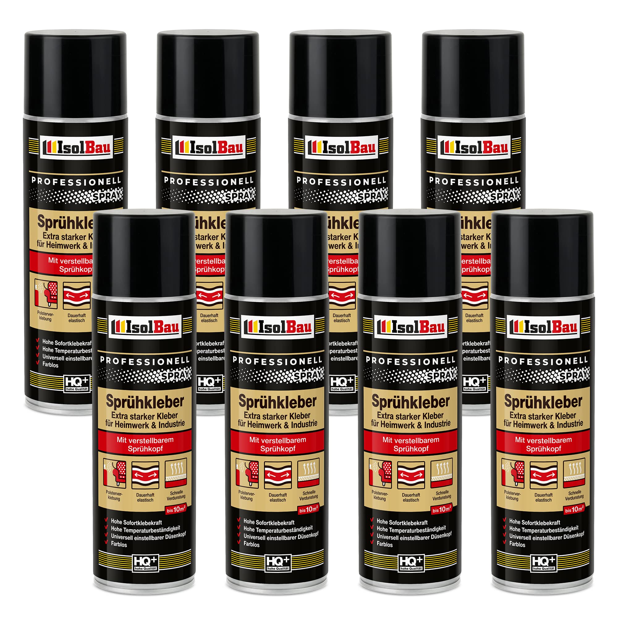 Sprühkleber 8 X 500ml Kontaktkleber Industriekleber Extra Stark Bastelkleber