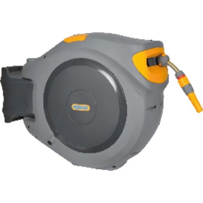 Hozelock - flowmax Auto Reel 30 m 2597 0000 30 m 1 St. Grau, Gelb Gartenschlauchaufroller