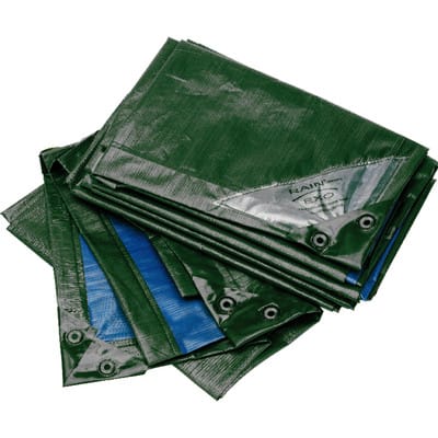 FP - Abdeckplane rainexo 150 g/m², 1,5x12 m, grün/blau