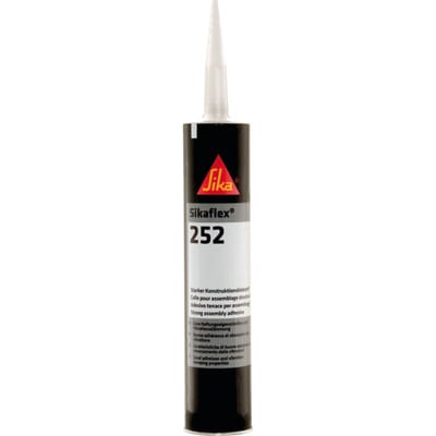 Sika - flex-252 Konstruktionsklebstoff, Klebstoff 300ml, Schwarz