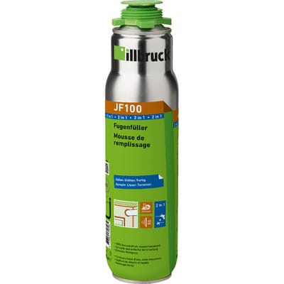Illbruck - JF100 Fugenfüller Dämmschaum zum Sprühen - ideal als Türzargen Montageschaum verwendbar - Montageschaum Fenster für Fugen, weißgrau 700ml