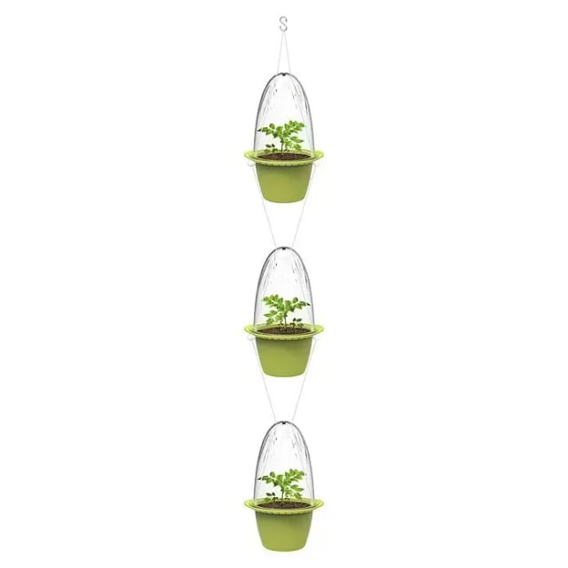 Romberg - Vertikale Mini-Pflanztöpfe 14,5xØ9cm, 3er Set inkl. Zubehör