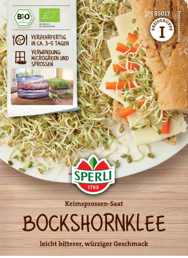 Bio Keimsprossen-Saat Bockshornklee Gemüsesamen - Sperli