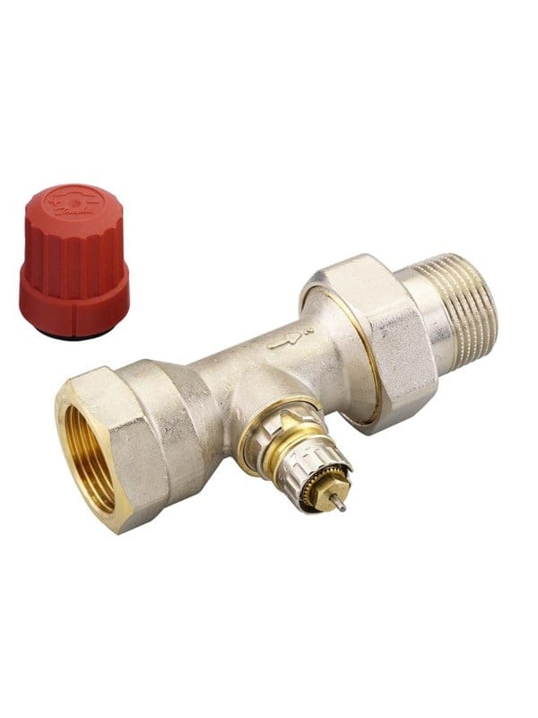 Danfoss - Ventilgehäuse ra-n 25 r 1/1', Durchgangsausführung, matt vernickelt
