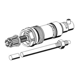 Schell - Oberteil inklusive Spindel polar ii, Spindel 177,5mm lang