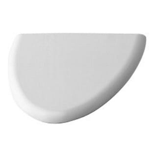 Duravit - Urinaldeckel Fizz Scharniere edelstahl, weiss, mit
