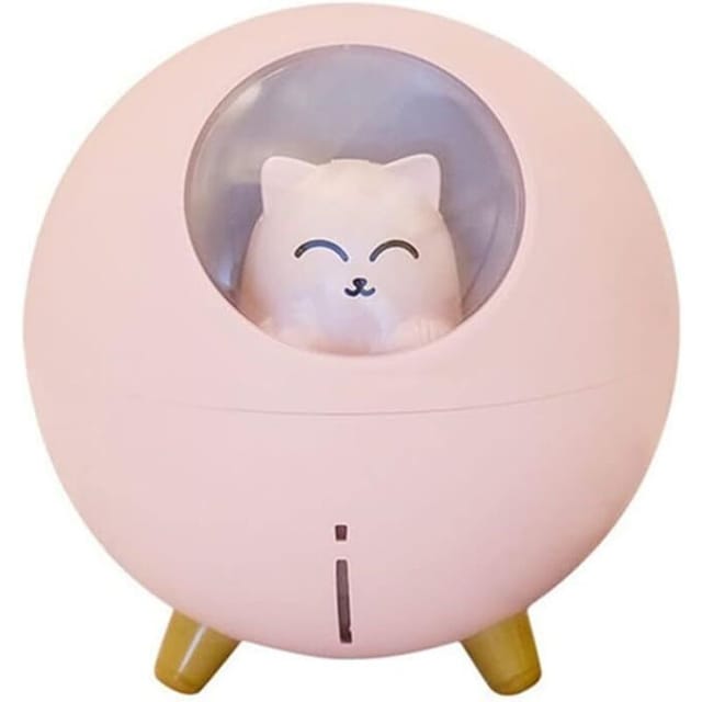 Luftbefeuchter, Aromatherapie-Spray, Desktop-Luftbefeuchter, süßes Haustier, Planet, Katze, LED-Nachtlicht, Ultraschall-Aroma, ätherisches Öl,