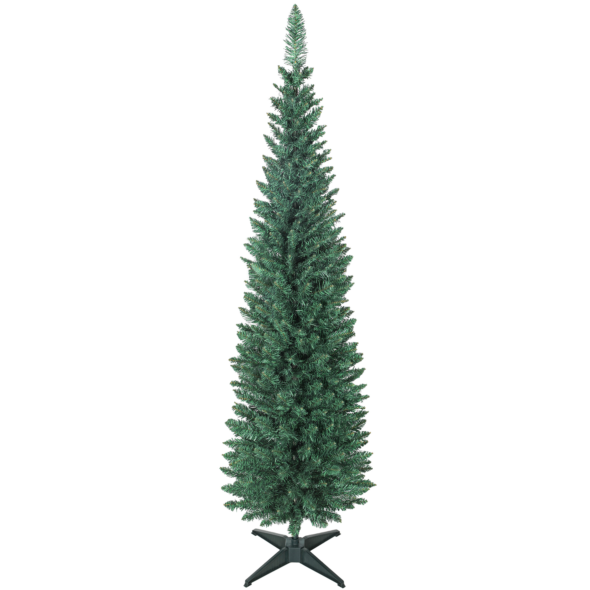 Künstlicher Grüner Weihnachtsbaum, 180 Cm, Schlankes Design, 321 Zweige, Einfacher Auf- Und Abbau, Für Den Innenbereich Oder Das Büro