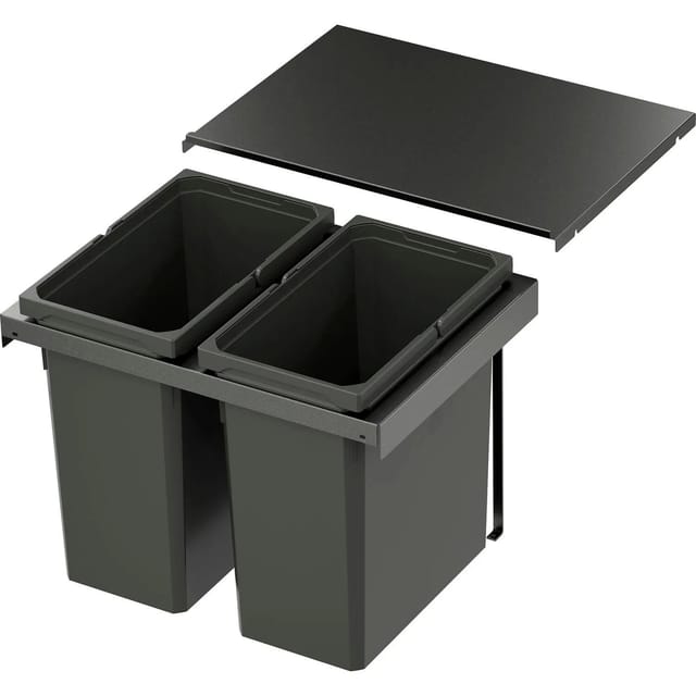 Vauth-sagel - vs Envi Flex Pro Abfalltrennsystem - Mülltrennsystem für kb 600mm 2 x 28 Liter Lava