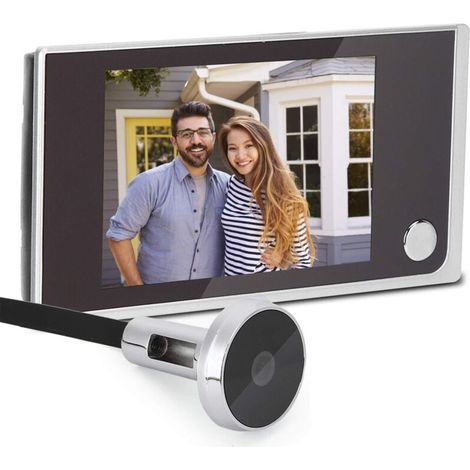 3,5-zoll-digitaltürspion – 120-grad-lcd-bildschirm – Zinklegierung – 2-megapixel-cmos-kamera – Betrieb Mit 4 Aaa-batterien