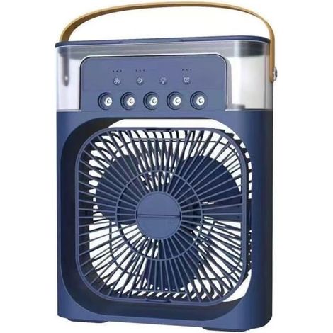 Mini-usb-tischklimaanlage Mit Wasser- Und Duftdiffusor, Luftbefeuchter, Timer, Automatischer Abschaltfunktion, Drehbarem Display, 7-farbiger Led-beleuchtung, Leisem Betrieb, Tragbar, Für Zuhause, Büro
