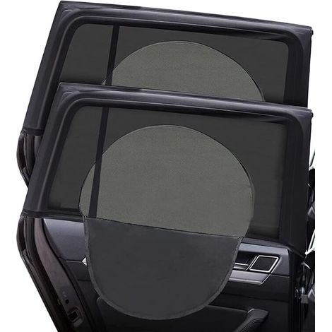 Sonnenschutz Für Kinderwagen, 2er-set Sonnenschutzblenden Für Autofenster, Sonnenschutzblenden Mit Uv-schutz, Universelle Sonnenschutzblende Für Die Heckscheibe (links +