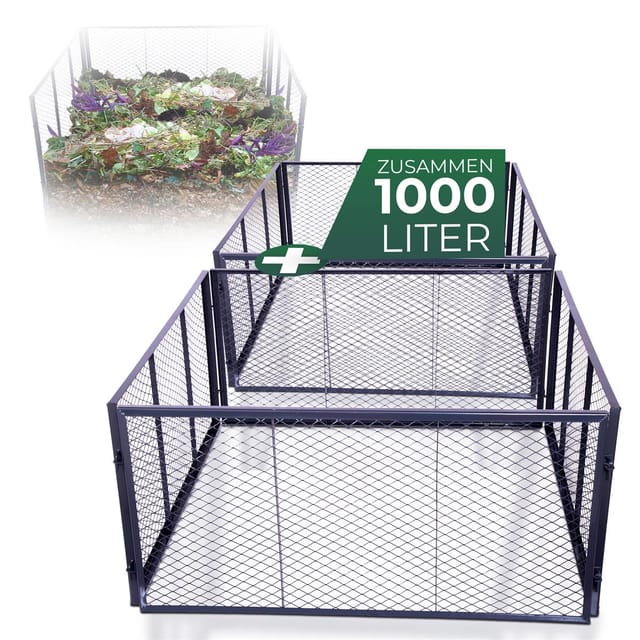 2x Novatool Komposter 2x Garten-Komposter