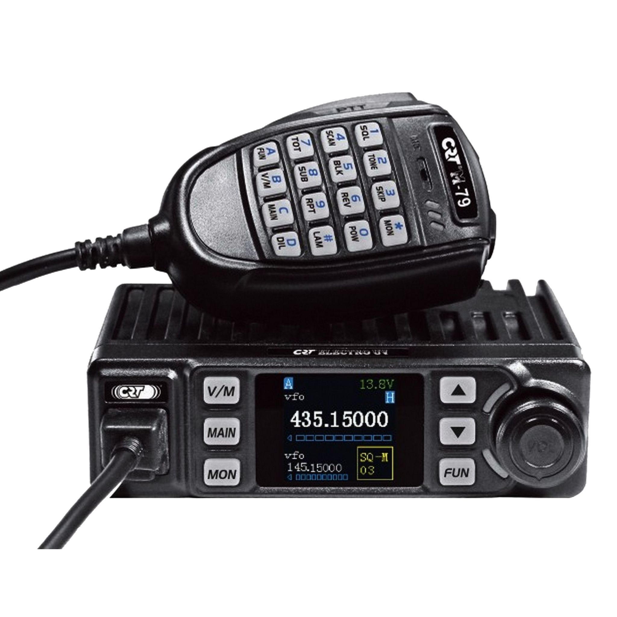 Crt-elektro-uv-radio Vhf/uhf 20w Dualband 144/430 Mhz 500 Kanäle