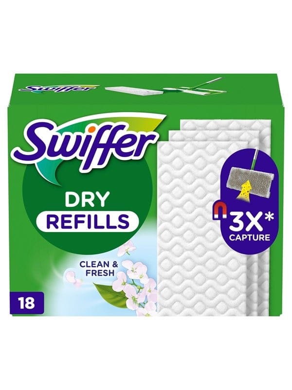Swiffer Trocken Wischtücher Nachfüllpackung 18er mit Febrezeduft