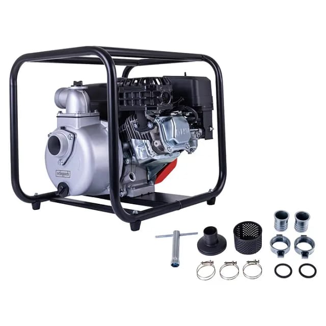 Benzinbetriebene Selbstansaugende Motorpumpe 5,3HP 212cc 32.000 l/h Scheppach PWP32