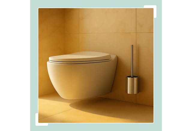 Relaxdays Toilettenbürste Wandmontage, zum Kleben, HxBxT: 40,5 x 9 x 10 cm, WC-Bürste, Edelstahl, Kunststoff, silber
