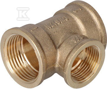 Reduzier-t-stück Aus Messing 1x3/4x1 F