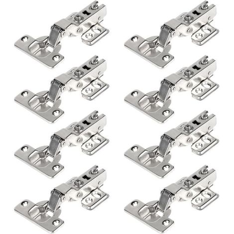 35-mm-scharniere Mit Soft-close-funktion, 110°-vollauszug Und Hydraulischer Dämpfung, Automatisches Schließen Für Küchen- Und Schranktüren, 8er-packung