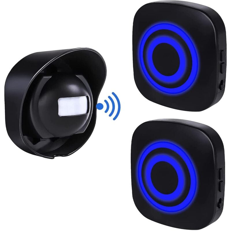 Bewegungsmelder Alarm, Infrarot Bewegungsmelder, Drahtloser pir Alarmsensor Set Bewegungsmelder Infrarotmelder - Ymyny