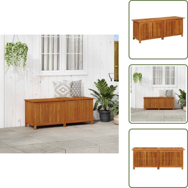 Kissenbox - vidaXL Garten-Aufbewahrungsbox 150x50x58 cm Massivholz Akazie - Garten-Aufbewahrung