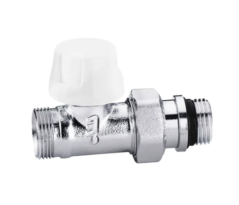 Thermostatisches Ventil mit geraden Anschlüssen 1/2' ohne Gummidichtung Caleffi 223402 1/2'