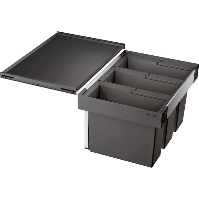 Flexon ii - Einbaumülleimer, geteilt, Volum 45 l 521472 - Blanco
