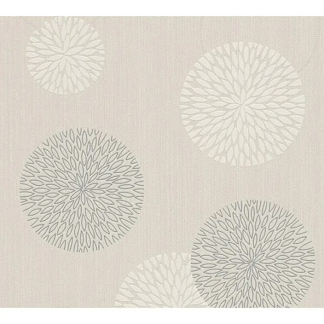 A.s.creations - Punkttapete / Kreistapete Beige Vliestapete 937912 937912