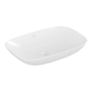 Villeroy&boch - Loop&Friends - Aufsatzwaschtisch, 62x42 cm, ohne Überlauf, Alpinweiß 4A500101