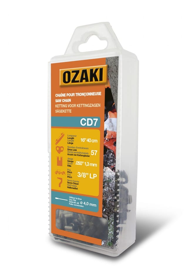 OZAKI Halbquadratische Sägekette: .3/8"LP .050 (1,3 mm) 57 Antriebe OZAKI