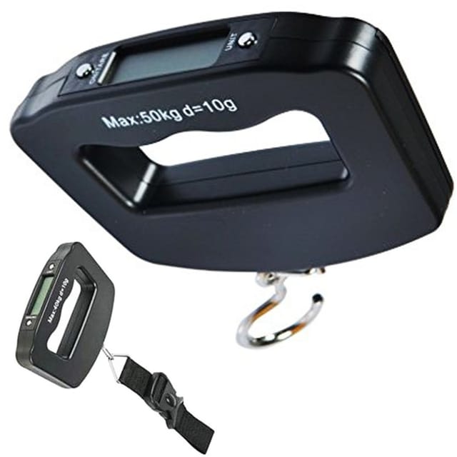 Trade Shop - DIGITAL BUDGET MIT FASCIA MAX 50KG PESA BAGLI MANO VALIGIE PORTATILE -