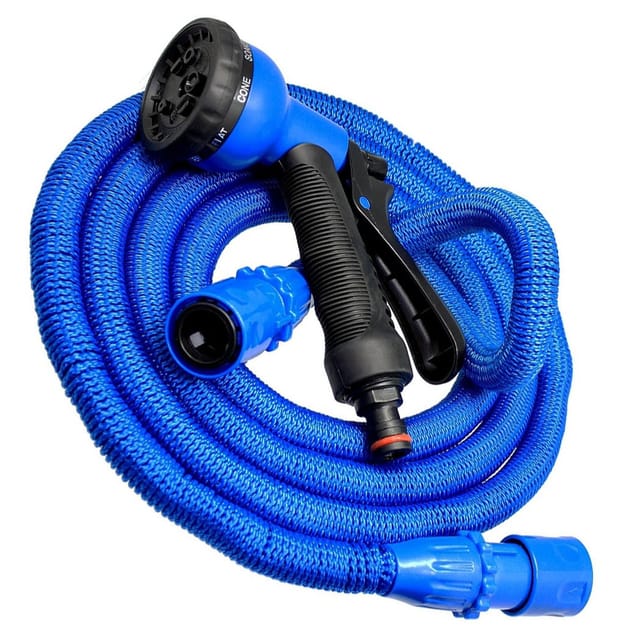 Trade Shop Traesio - Trade Shop - ausziehbarer gartenschlauch mit 15 meter spritzpistole -
