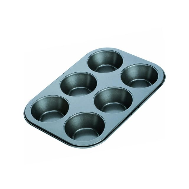 Trade Shop Traesio - Trade Shop - antihaft-backform muffin cupcake-förmchen 6 plätze grösse 19X27CM -