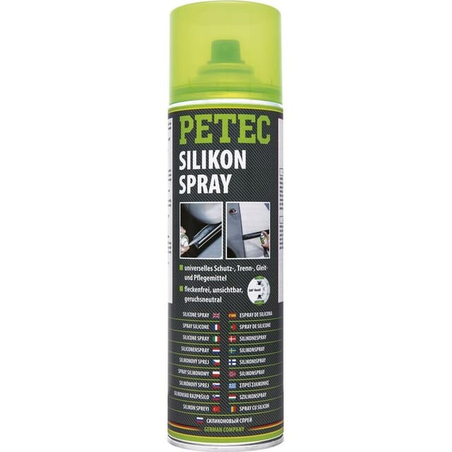 Petec Silikonspray 500 ml für Metall-, Kuststoff- & Gummiteile